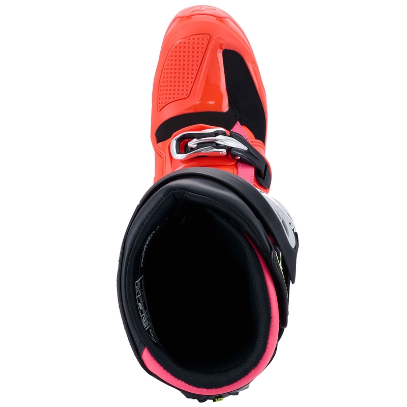 Alpinestars Tech 7 musta-fluo punainen-fluo vaaleanpunainen moottoripyörä saappaat
