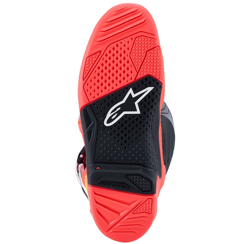 Alpinestars Tech 7 musta-fluo punainen-fluo vaaleanpunainen moottoripyörä saappaat