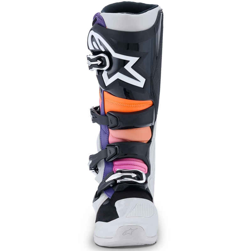 Alpinestars Tech 7 Musta-Kirkkaanharmaa-Fluo-oranssi-Gradient Moottoripyöräilykengät