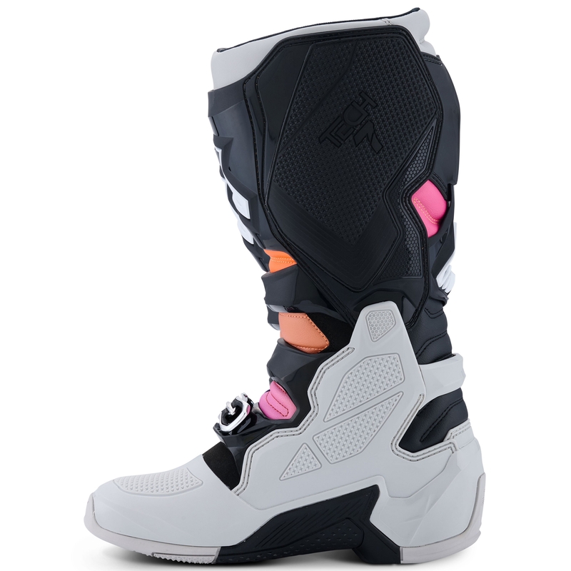 Alpinestars Tech 7 Musta-Kirkkaanharmaa-Fluo-oranssi-Gradient Moottoripyöräilykengät