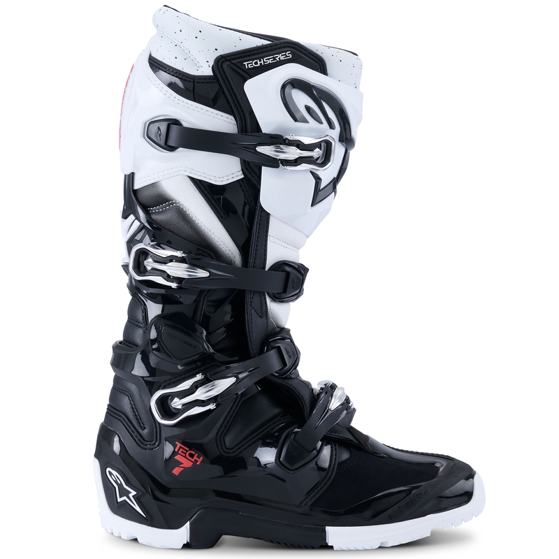 Alpinestars Tech 7 Enduro Mustavalkoinen Moottoripyöräilykengät