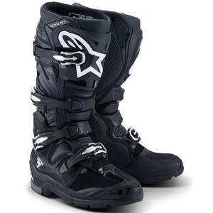 Alpinestars Tech 7 Enduro Musta-Antrasiitti-valkoinen Moottoripyöräilykengät