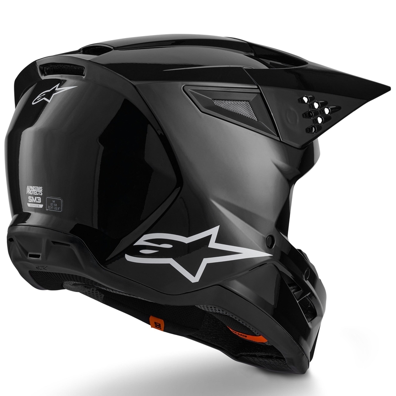 Alpinestars S-M3 Solid Motocross kypärä musta