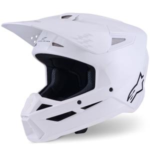 Alpinestars S-M3 Solid Motocross kypärä valkoinen
