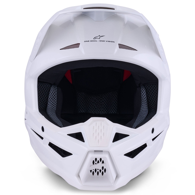Alpinestars S-M3 Solid Motocross kypärä valkoinen