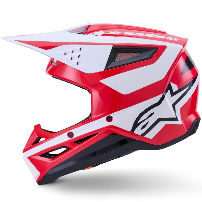 Alpinestars S-M3 Heat motocross kypärä punainen, valkoinen ja musta