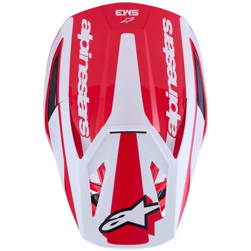 Alpinestars S-M3 Heat motocross kypärä punainen, valkoinen ja musta