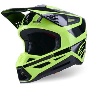 Alpinestars S-M3 Heat fluo-kelta-musta motocross-kypärä