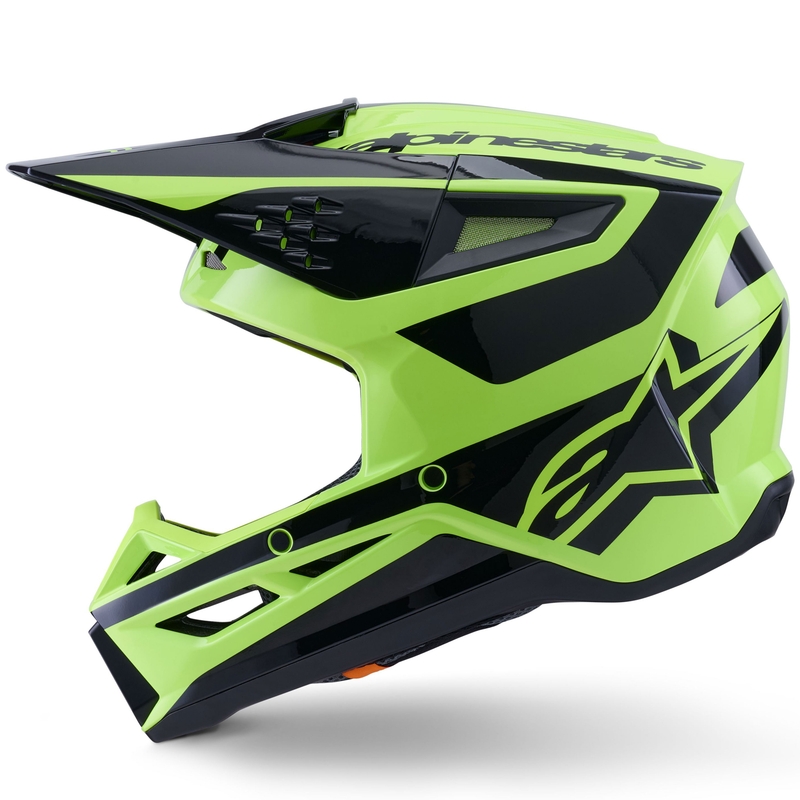 Alpinestars S-M3 Heat fluo-kelta-musta motocross-kypärä