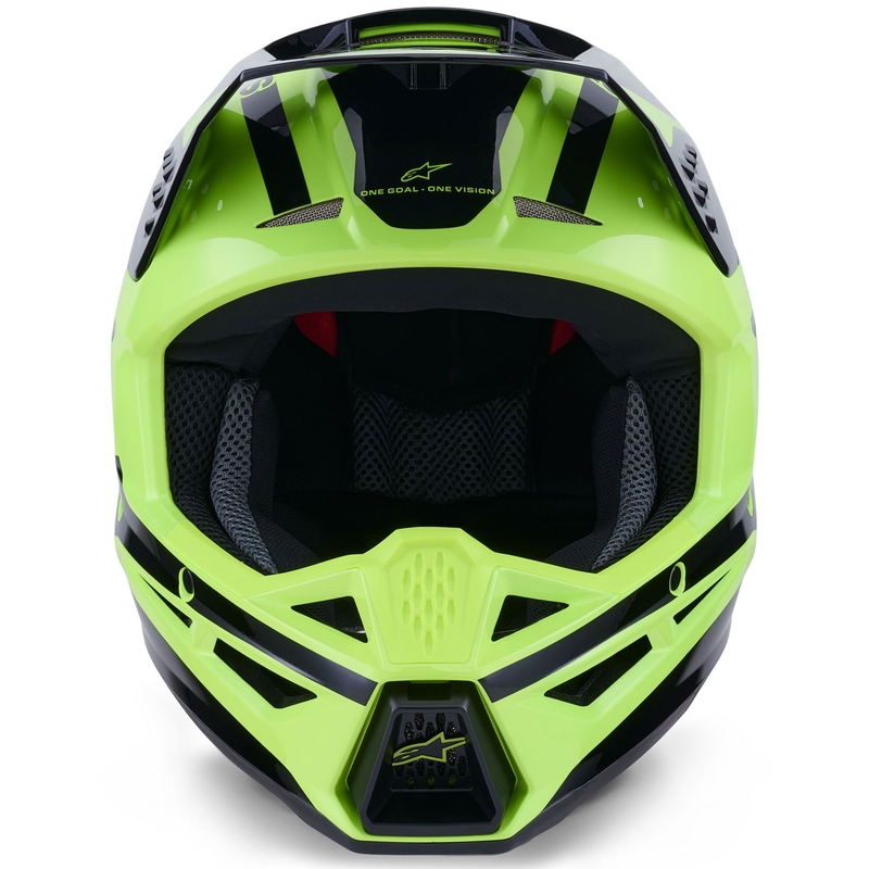 Alpinestars S-M3 Heat fluo-kelta-musta motocross-kypärä