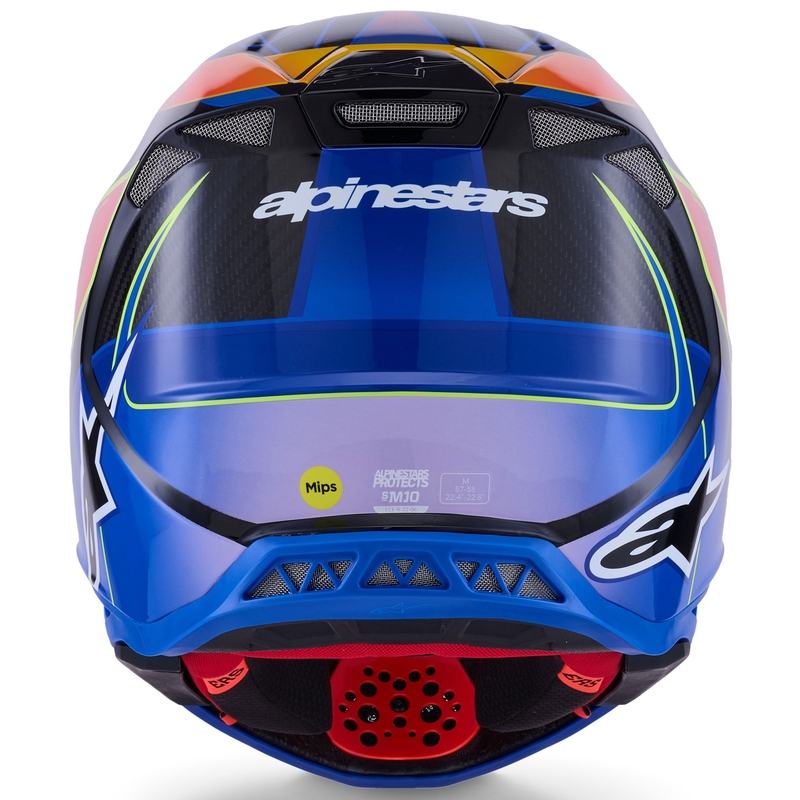 Alpinestars Supertech S-M10 Era sinipuna-fluo-keltainen motocross-kypärä