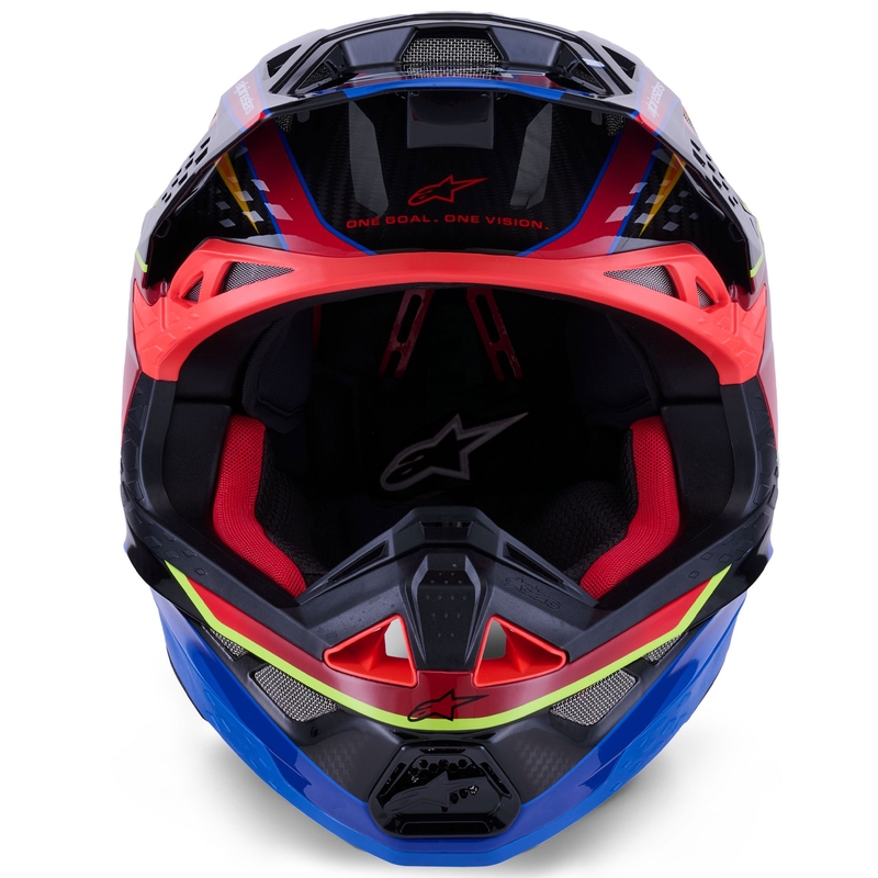 Alpinestars Supertech S-M10 Era sinipuna-fluo-keltainen motocross-kypärä