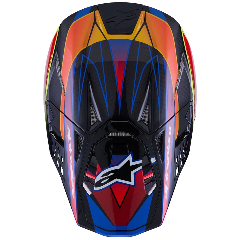 Alpinestars Supertech S-M10 Era sinipuna-fluo-keltainen motocross-kypärä