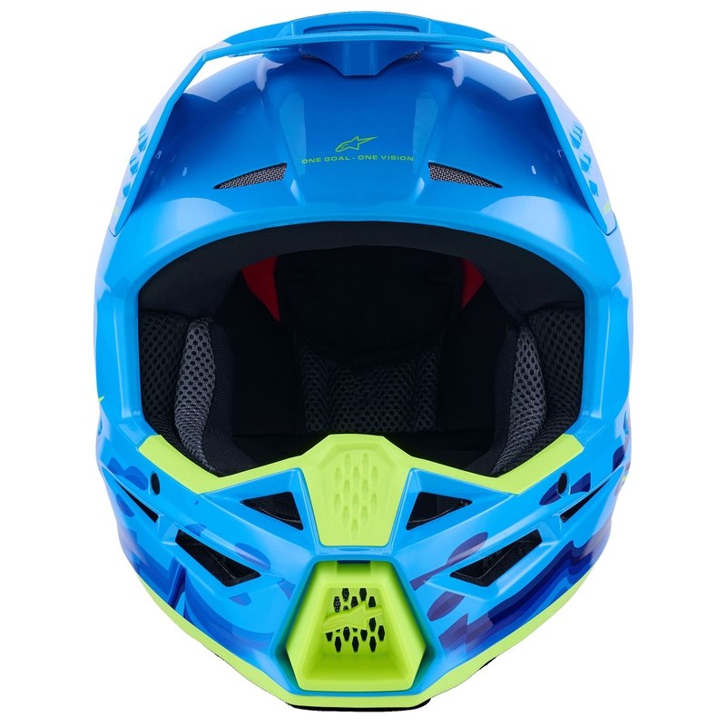 Alpinestars S-M3 Force sini-fluo-keltainen motocross-kypärä
