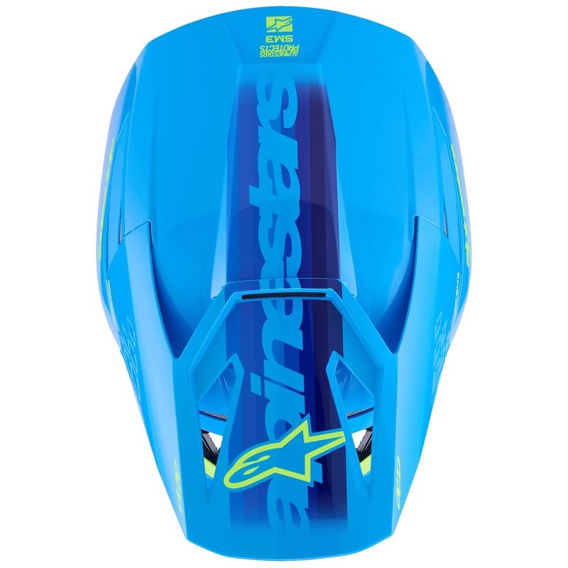 Alpinestars S-M3 Force sini-fluo-keltainen motocross-kypärä