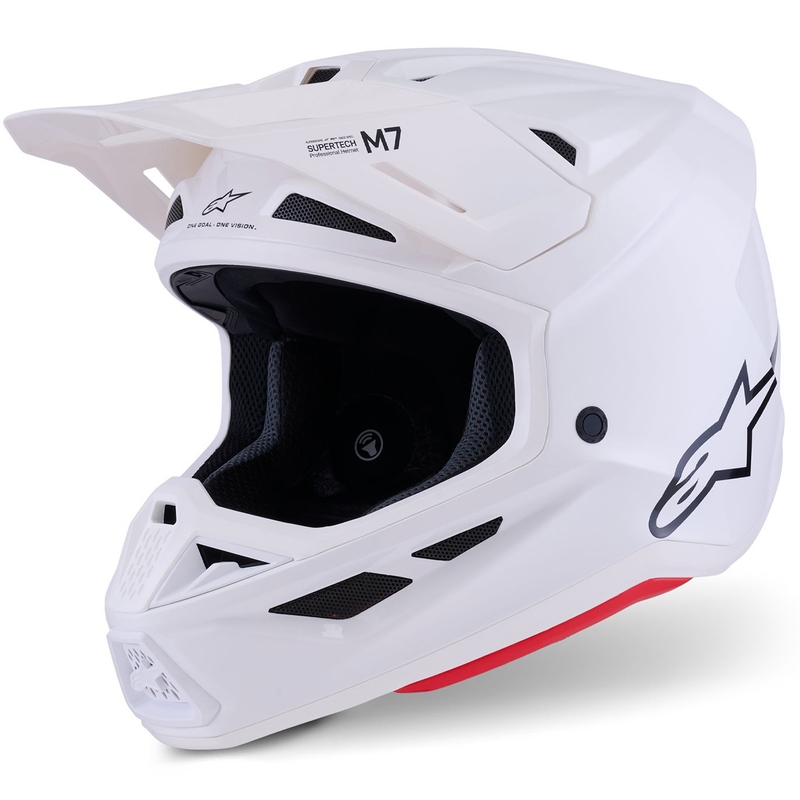 Alpinestars SM7 Solid Motocross kypärä valkoinen
