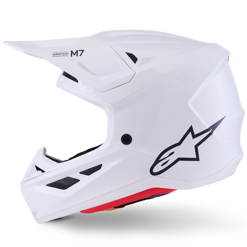 Alpinestars SM7 Solid Motocross kypärä valkoinen