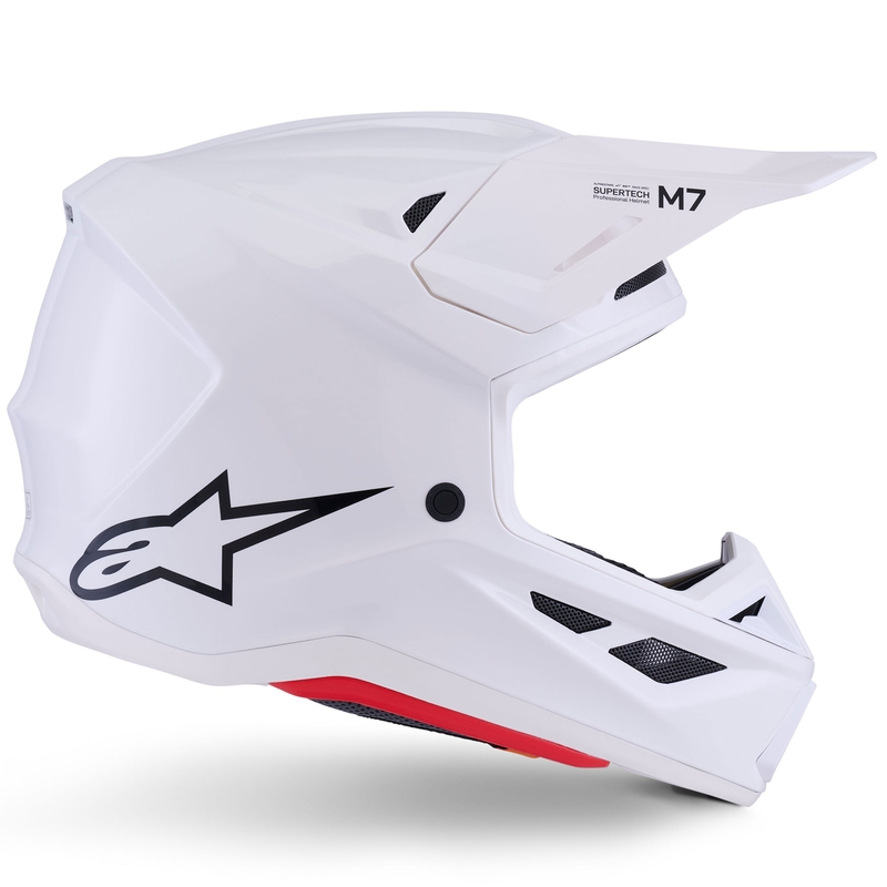 Alpinestars SM7 Solid Motocross kypärä valkoinen
