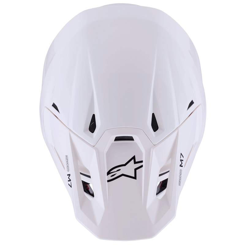Alpinestars SM7 Solid Motocross kypärä valkoinen