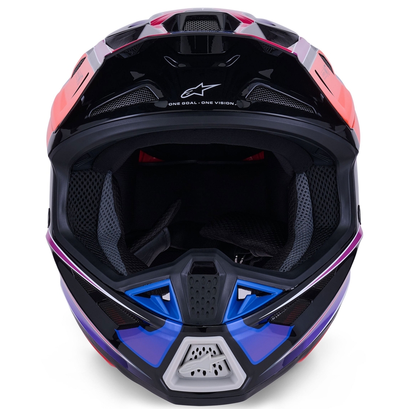 Alpinestars SM7 Fuse motocross kypärä sininen-violetti-pinkki