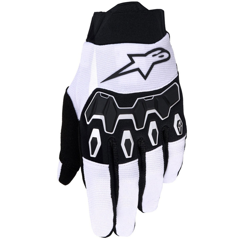 Alpinestars Full Bore V2 motocross-hanskat vaaleanharmaa-musta