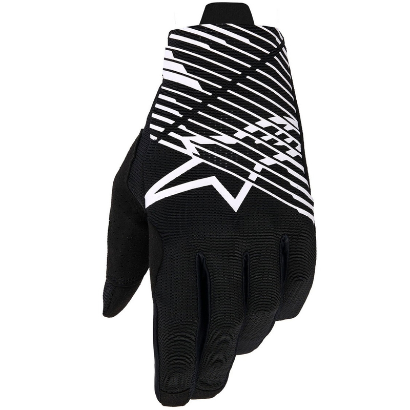 Alpinestars Radar Pro motocross käsineet musta ja valkoinen