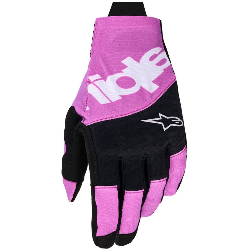Alpinestars Techstar motocross käsineet musta-vaaleanharmaa-violetti