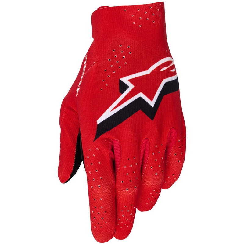 Alpinestars Supertech MX motocross käsineet punainen-musta-valkoinen