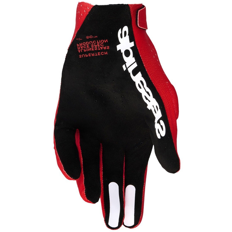 Alpinestars Supertech MX motocross käsineet punainen-musta-valkoinen