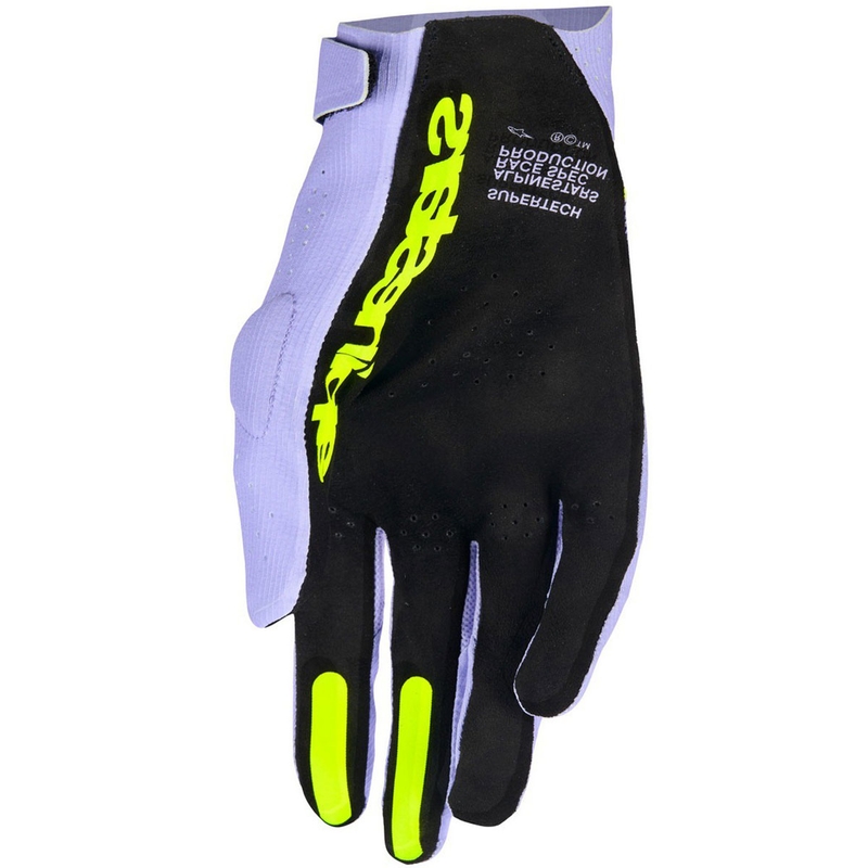 Alpinestars Supertech MX motocross-hanskat laventeli-violetti-keltainen