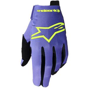 Alpinestars Radar motocross-hanskat violetti-fluokokeltainen