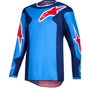 Alpinestars Fluid Grid motocross paita sininen ja punainen