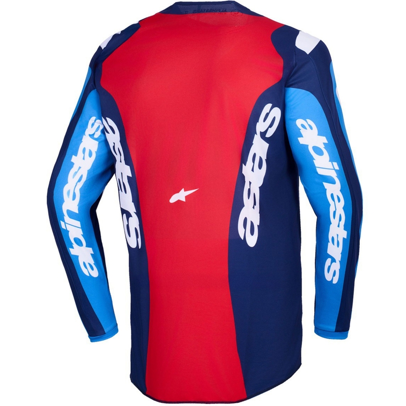 Alpinestars Fluid Grid motocross paita sininen ja punainen