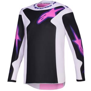 Alpinestars Fluid Grid motocross trikoo musta-vaaleanharmaa-violetti