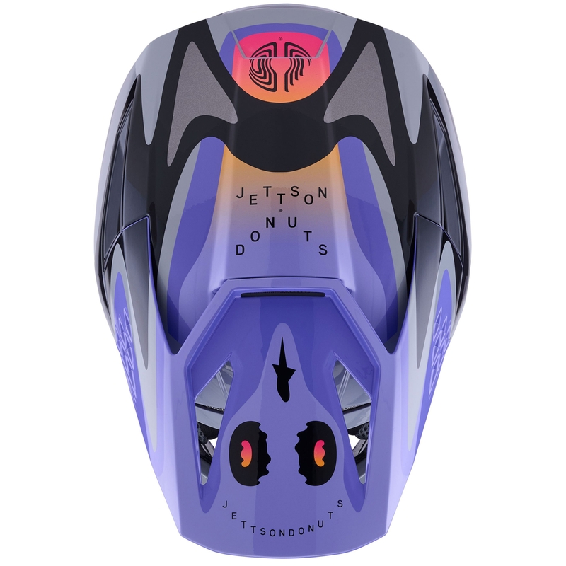 Alpinestars S-M3 motocross kypärä JETT LAWRENCE harmaa-violetti-musta