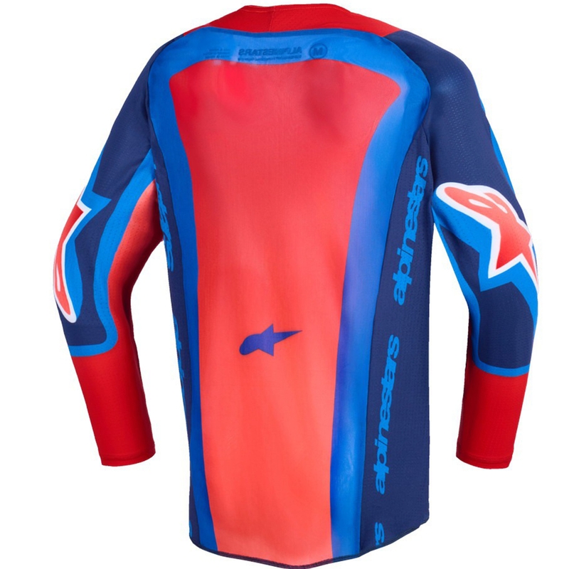 Alpinestars Supertech Vista Nuorten tummansininen-koralli-koboltti lasten motocross-paita