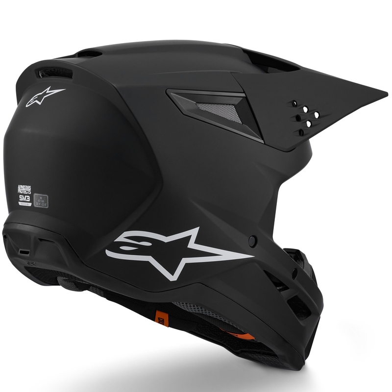 Alpinestars S-M3 Solid Motocross kypärä mattamusta
