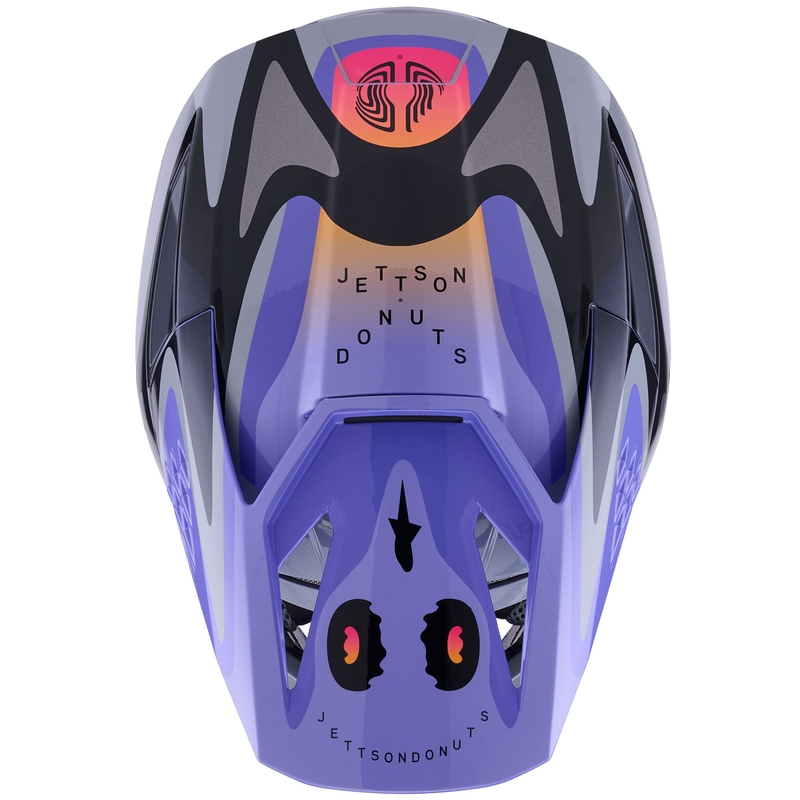 Lasten motocross kypärä Alpinestars S-M3 edition JETT LAWRENCE harmaa-violetti-musta