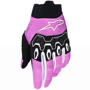 Alpinestars Stella Full Bore V2 naisten motocross-hanskat valkoinen-fluo pinkki-musta