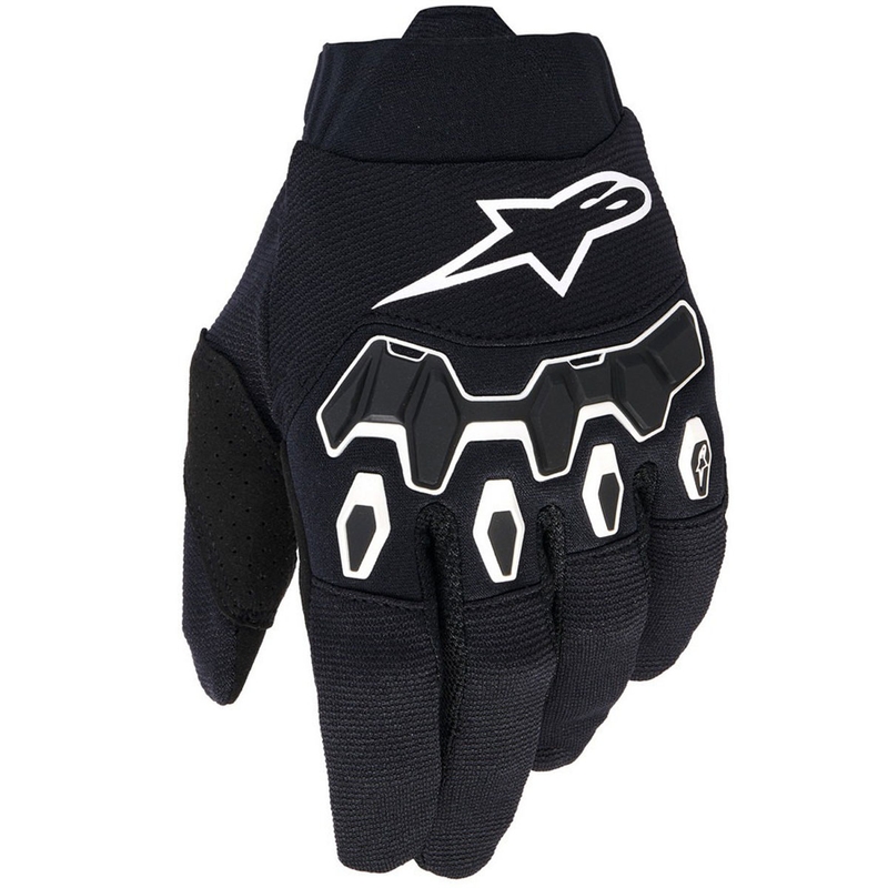 Alpinestars Full Bore V2 Nuorten/lasten motocross käsineet musta ja valkoinen