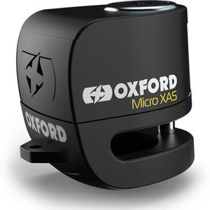 Oxford Micro XA5 levyjarrulukko integroidulla hälytyksellä musta