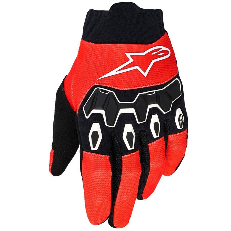 Alpinestars Full Bore V2 Nuorten/lasten motocross-hanskat punainen, musta ja valkoinen