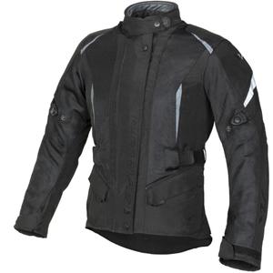 Naisten moottoripyörätakki Ayrton Teressa II Flow musta-harmaa