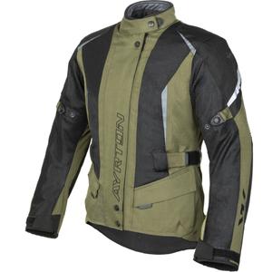 Ayrton Teressa II Flow tummanvihreä-musta moottoripyörätakki naisille