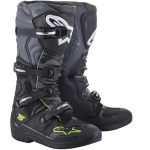 Alpinestars TECH 5 musta-harmaa-fluo-keltaiset moottoripyöräsaappaat