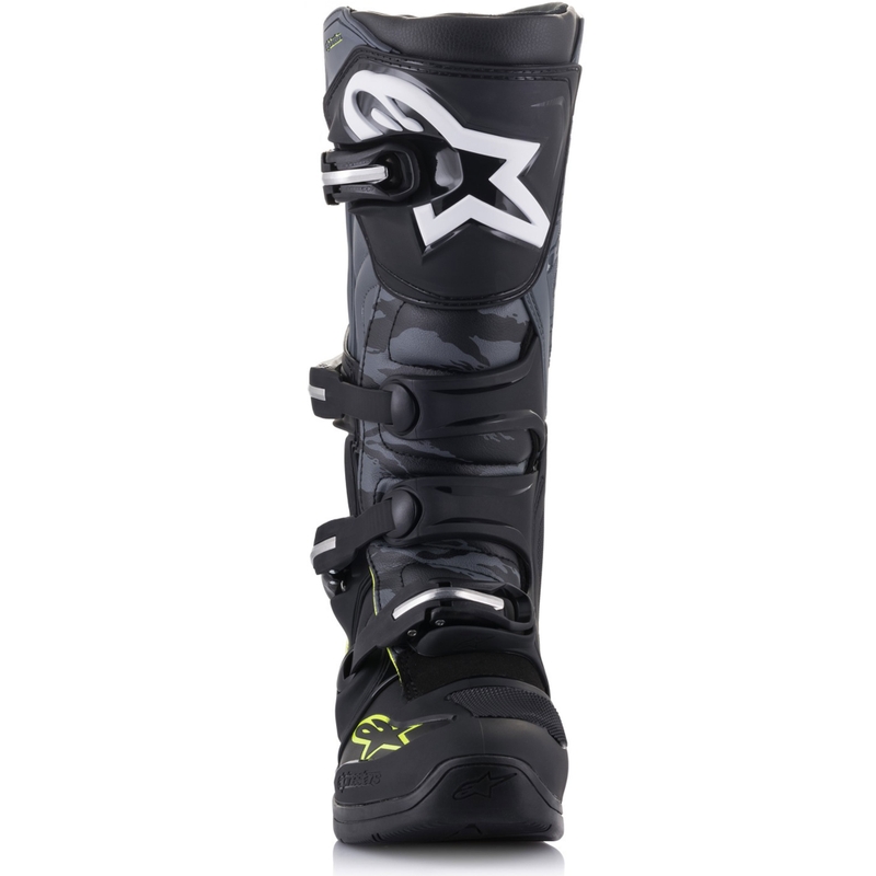 Alpinestars TECH 5 musta-harmaa-fluo-keltaiset moottoripyöräsaappaat