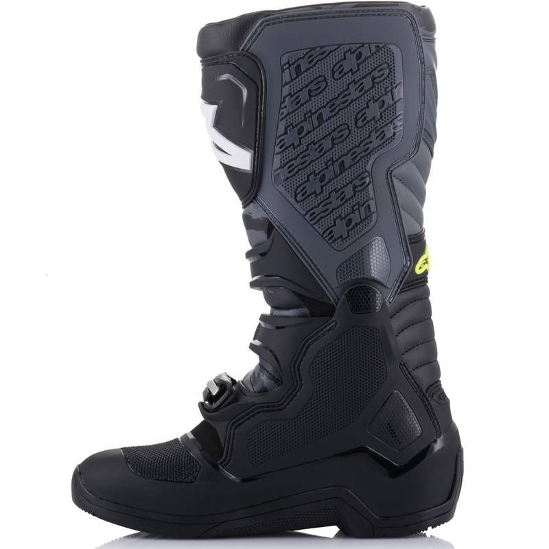 Alpinestars TECH 5 musta-harmaa-fluo-keltaiset moottoripyöräsaappaat