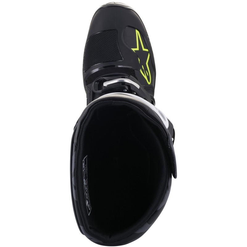 Alpinestars TECH 5 musta-harmaa-fluo-keltaiset moottoripyöräsaappaat