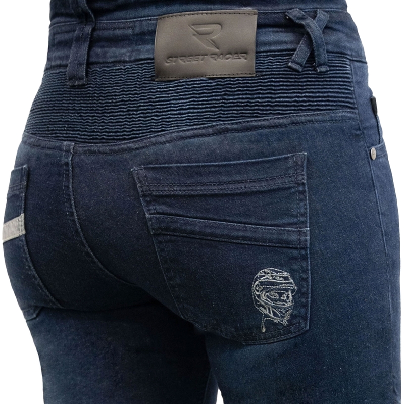 Naisten Street Racer Spike II Slim fit CE siniset farkut