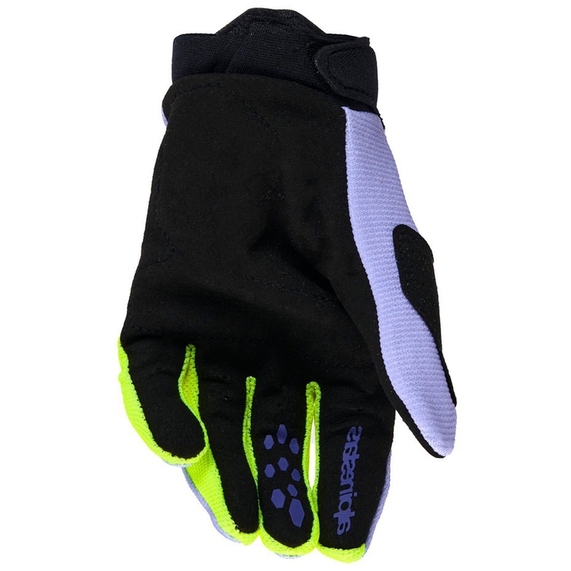 Alpinestars Full Bore V2 Nuorten/lasten motocross-hanskat violetti-fluokokeltainen